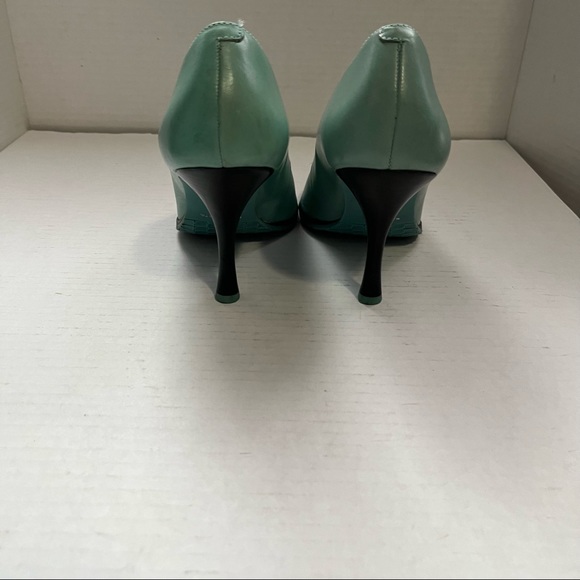 TWO LIPS TEAL GREEN PUMPS - Picture 6 of 11